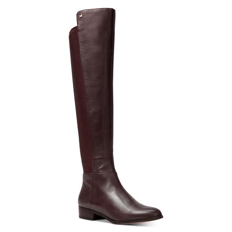 knee high boots michael kors|michael kors bromley leather boots.